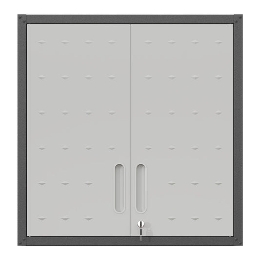 Metal Wall-Mounted Tool Storage Cabinet With Locking Door And 1 Shelf  For Garage Warehouse,Office,Assembly Required