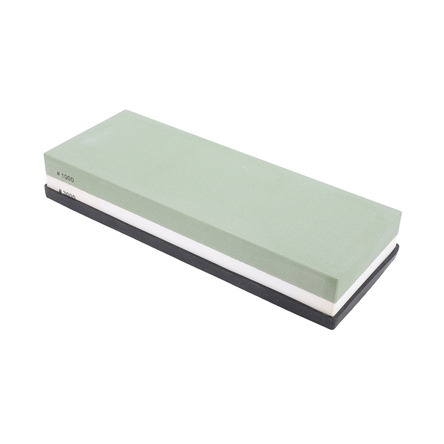 Sharpening Stone 2 Side 1000 3000 Grit White Corundum Fine Polishing Whetstone With Anti Slip Silicone Base For Kitchen