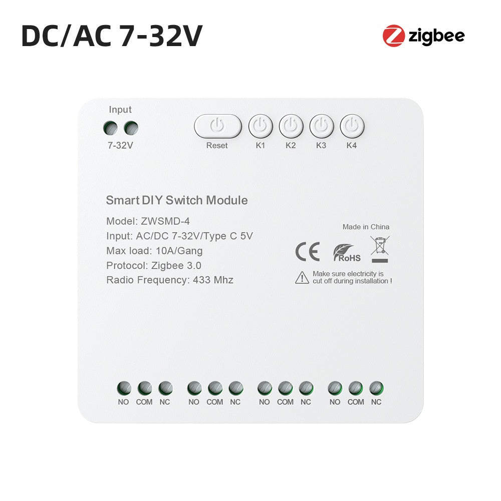 Graffiti Smart WiFi RF4 Channel Relay Remote Control