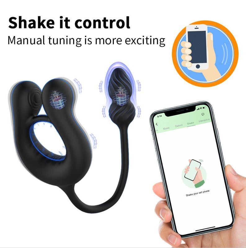 3-in-1 Male Pleasure Device With Vibration Ring & Premium Silicone Design