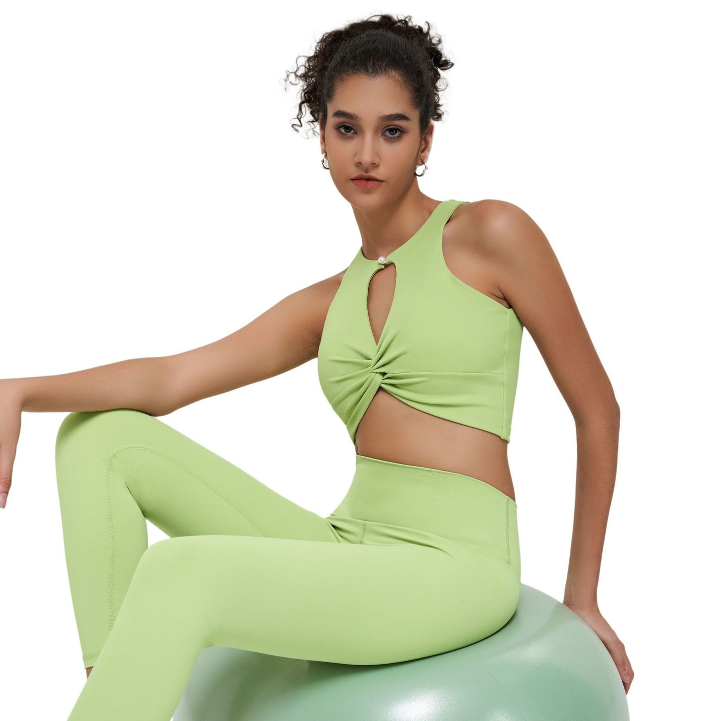New Twist Design Hollow-out Top Women's Sports Beauty Back Vest
