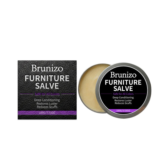 West Moon Furniture Brunizo Leather & Wood 2-in-1 Care Cream For Cleaning And Maintaining Leather And Wooden Furniture