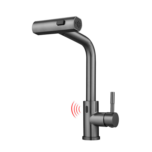 Touchless Kitchen Faucet, Hands Free Automatic Smart Kitchen Faucet, Stainless Steel Touchless Kitchen Faucet