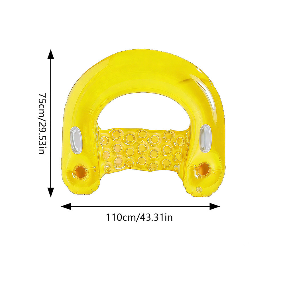 Inflatable Swimming Pool PVC Float Lounge Recliner, Multi Purpose Water Hammock, Mesh Lounge Chair, Raft Drifter Portable Beach Pool Accessories