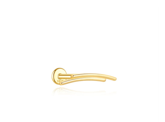 Sterling Silver Fashion Long Bar With Zircon Inlay