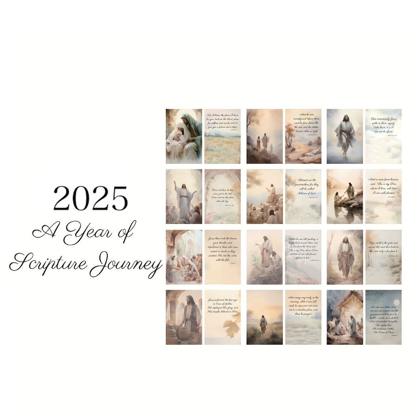 2PCS 2025 Wall Calendar Coated Paper Wire Binding Hanging Calendar For Home And Office