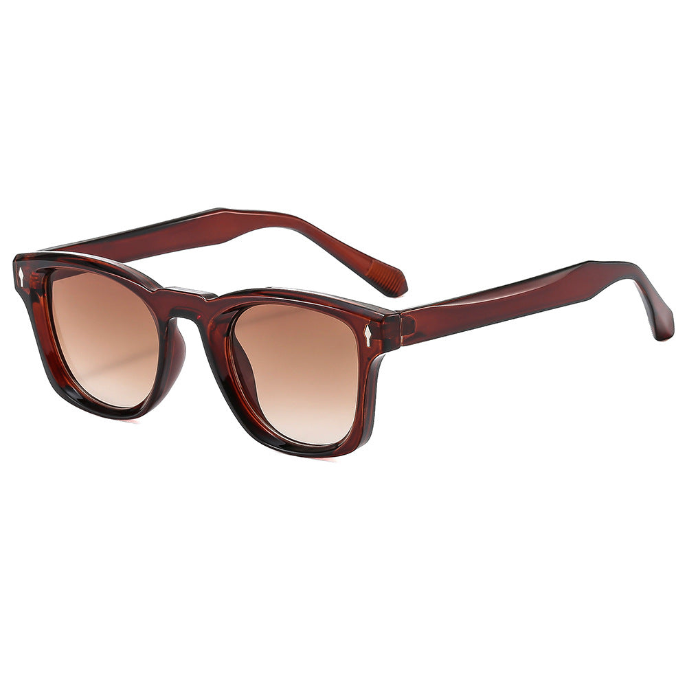 Womens Stylish Square-frame Retro Sunglasses For Outdoor Adventures