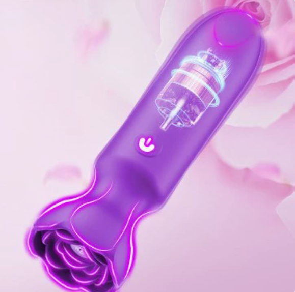 Rose-Shaped Rechargeable Mini Bullet Vibrator, APP-Controlled, Quiet Powerful, Portable Personal Massager For Women