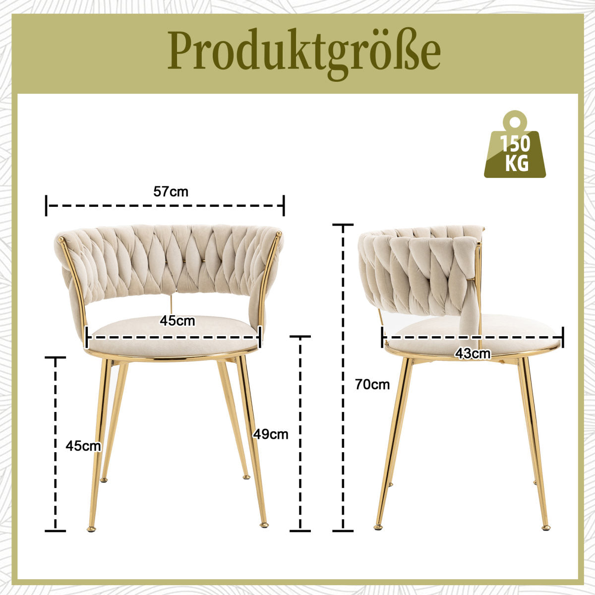 Old SKU W1880109471 Soft Velvet Dining Chair 2 Piece Set, Soft Upholstered Comfortable Living Room Chair, Makeup Room Bedroom, Modern Finger Shaped Backrest With Armrests,