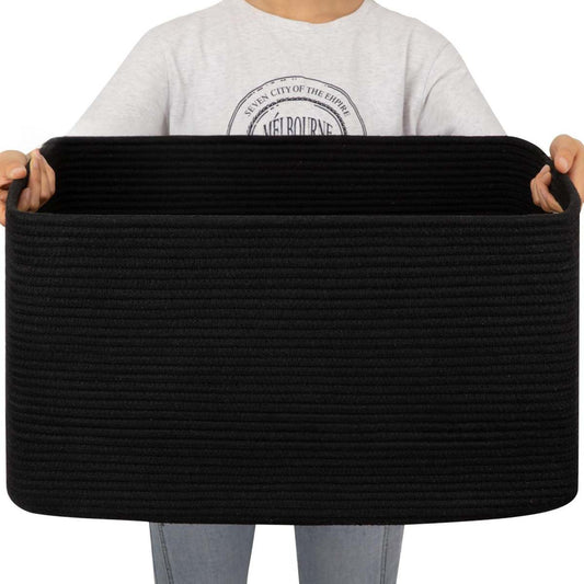 Woven Cotton Rope Storage Basket
