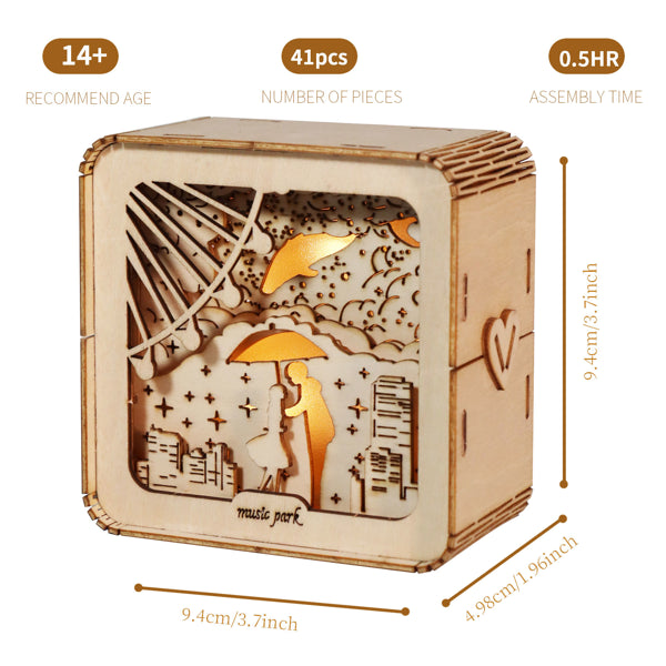 3D Wooden Puzzles Cat Model Kit Night Lights Desk Decorations Birthday Christmas Gifts For Women Age14+