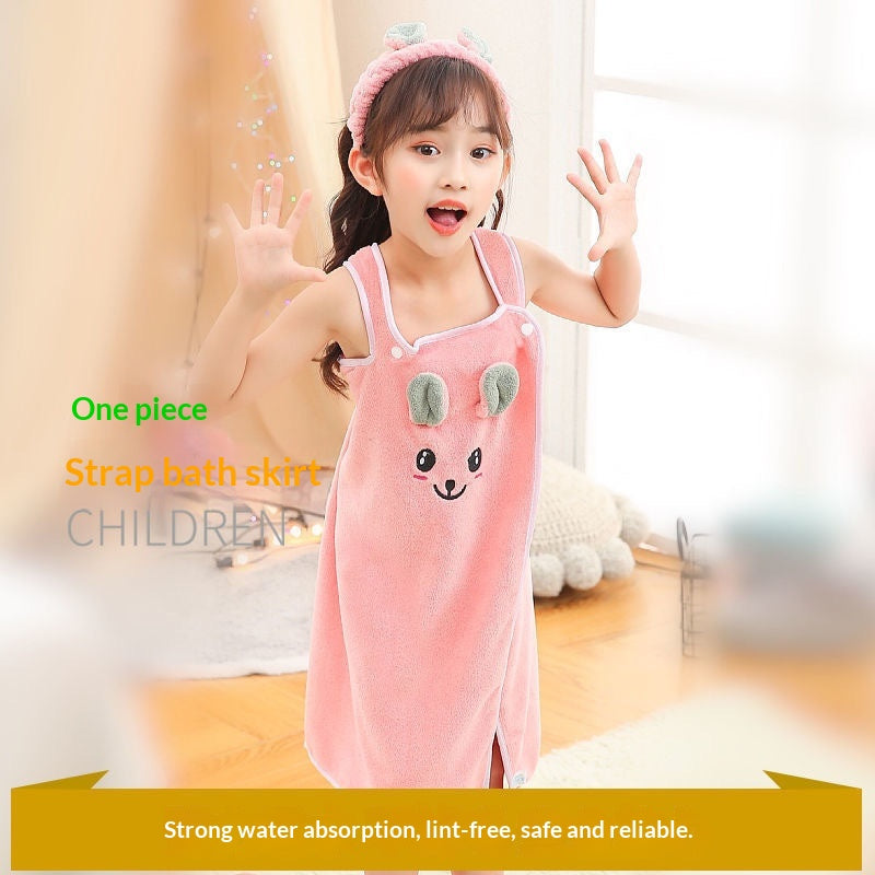 Children Who Can Absorb Water Without Shedding Hair Can Wear Bath Towels
