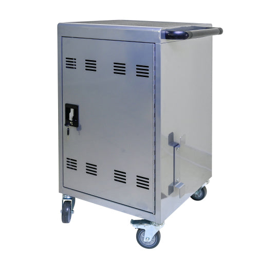 Mobile Charging Cart And Cabinet For Tablets Laptops 35-Device  B30PLUS -Silver