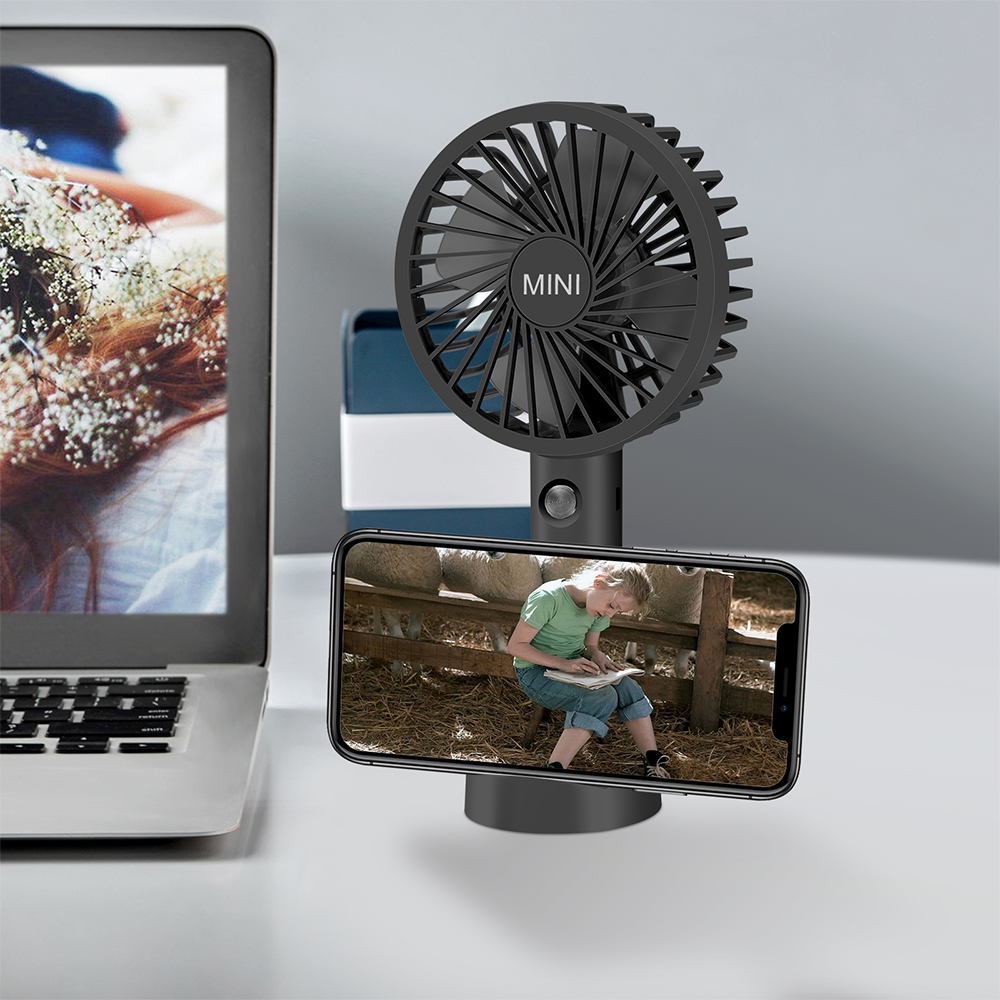 Mini Portable Hand-held Desk Fan Cooling Cooler USB Air Rechargeable 3 Speed
