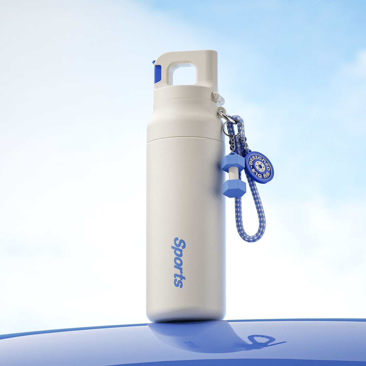 One-click Quick Opening For A Summer Cooling Sports Water Bottle