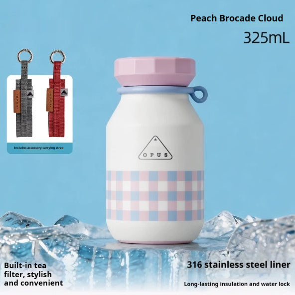 Outdoor Portable Tea-Brewing Couples Insulated Water Bottle