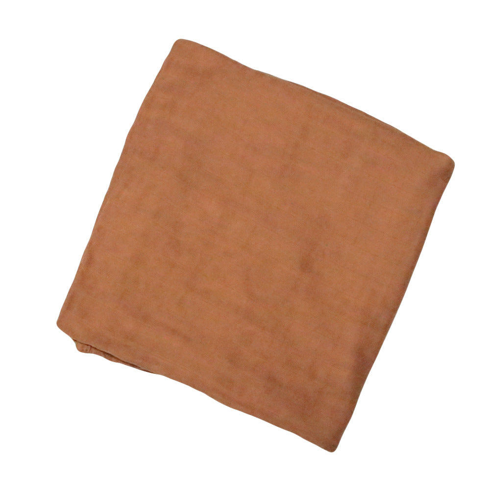 Solid-color Double-layer Gauze Bath Towel