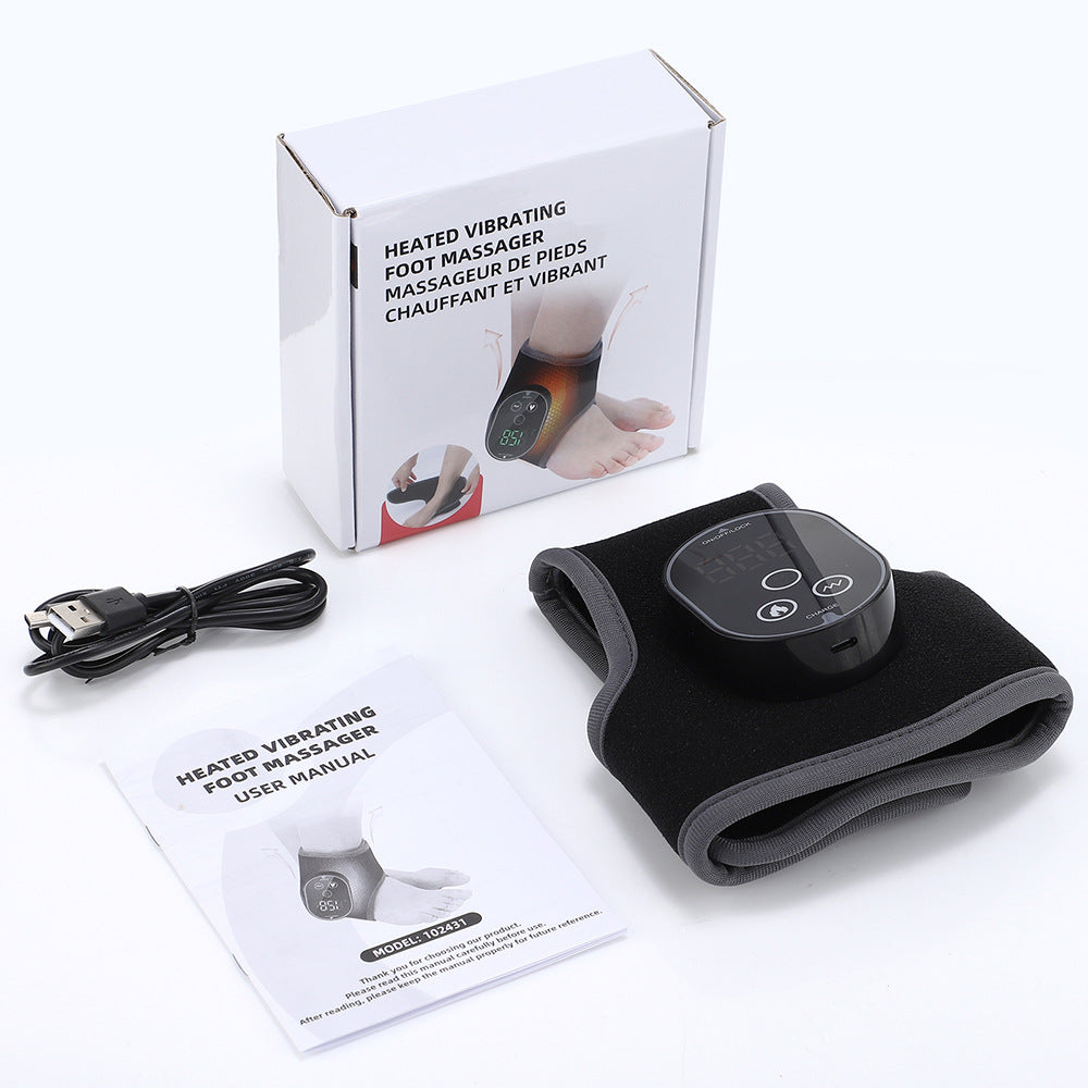 Heated, Rechargeable Ankle Brace With Massage Function For Ankle Joint Care