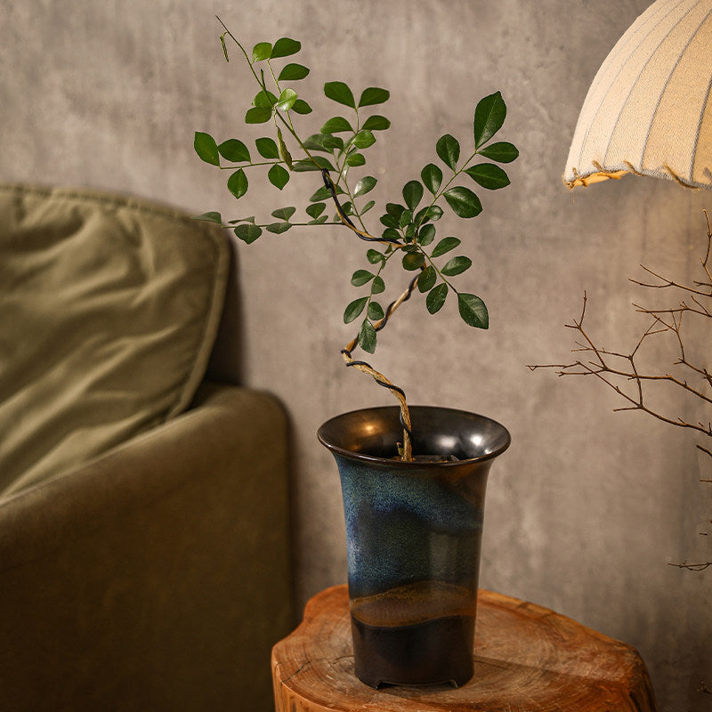 Ceramic Flower Pot Home-use Zen-style Tabletop Decoration