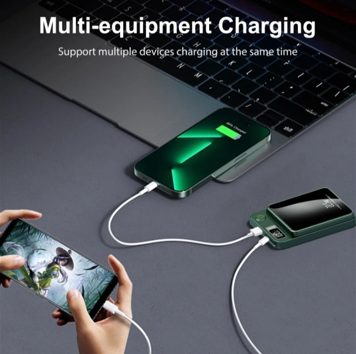Magnetic Wireless Power Bank 22.5W Fast Charging Portable Charger With Digital Display