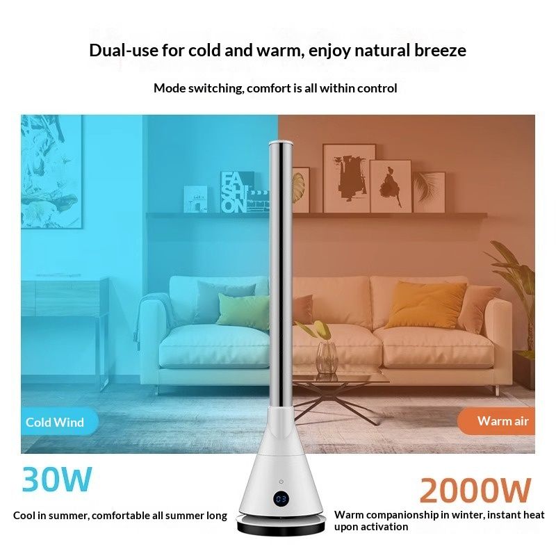 Dual-Mode Smart Bladeless Fan For Home Use
