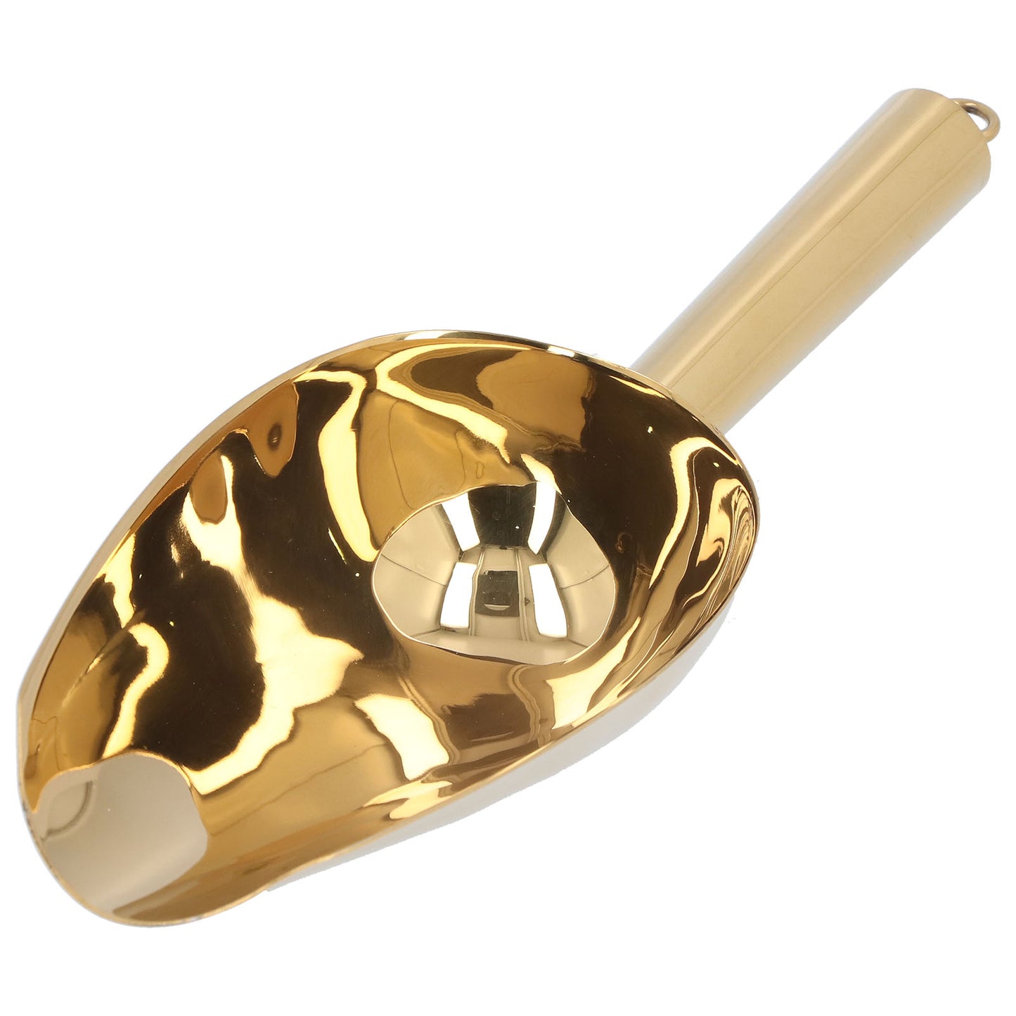 Ice Scooper Stainless Steel U Shaped Sturdy Food Grade Ice Bucket Scoop For Home Hotel Restaurant Gold