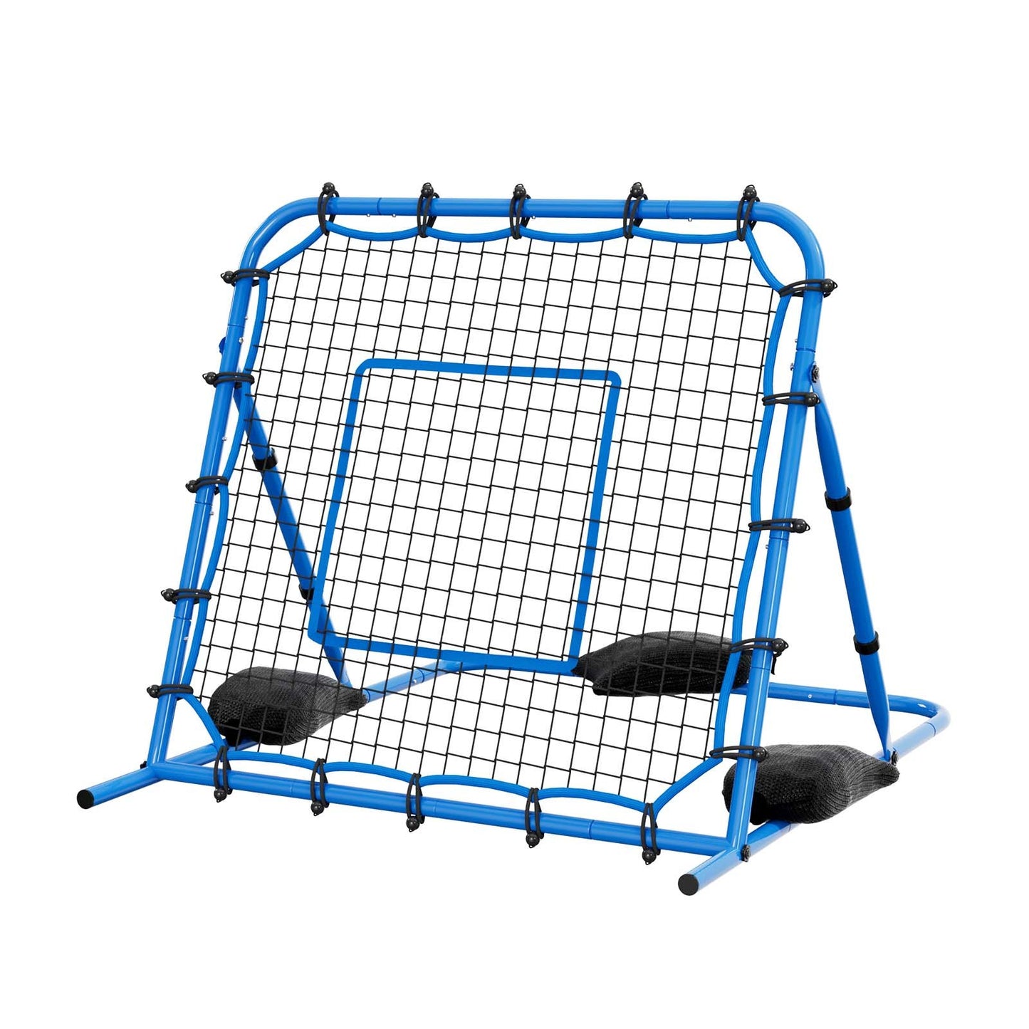 Soccer Rebounder Net, Quick-Switch Angle Soccer Goal Rebounder For Control, Passing Practice, Heavy-Duty Iron Frame & PE Net, Easy Setup Ball Training Equipment For Teens&Adults,3.7 X 3.7 Ft