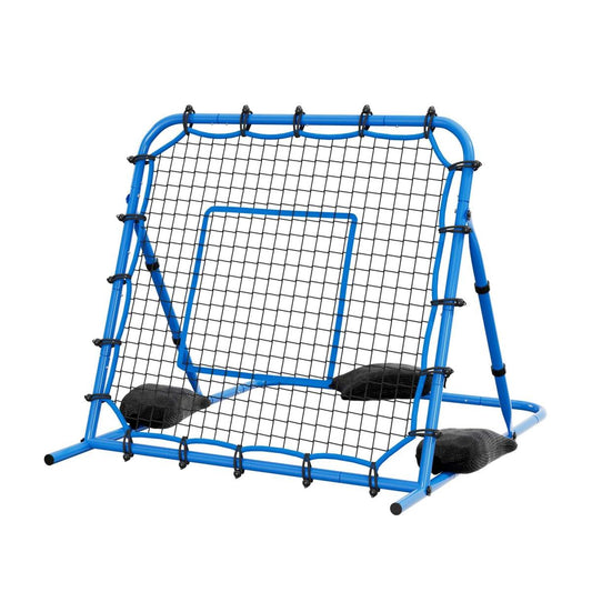Soccer Rebounder Net, Quick-Switch Angle Soccer Goal Rebounder For Control, Passing Practice, Heavy-Duty Iron Frame & PE Net, Easy Setup Ball Training Equipment For Teens&Adults,3.7 X 3.7 Ft
