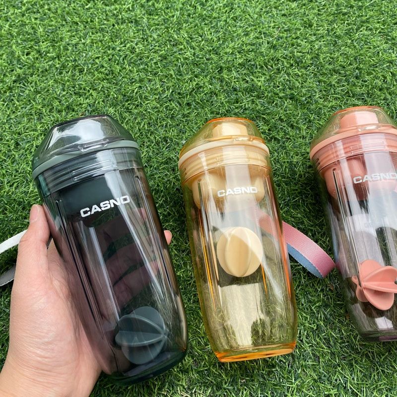 Shaker Bottle Fitness Water Bottle Protein Powder Mixing Cup