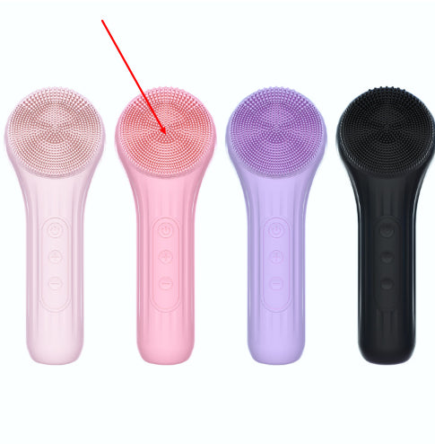 Heating Waterproof Deep-pore-cleansing Vibrating Silicone Facial Cleansing Devic