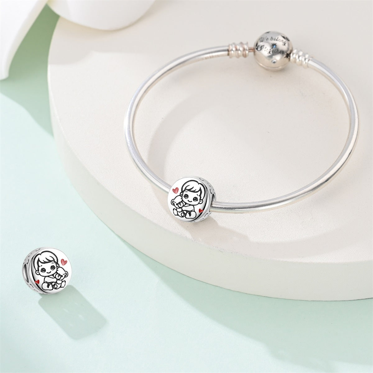 Beaded Silver Plated DIY Bracelet Accessories