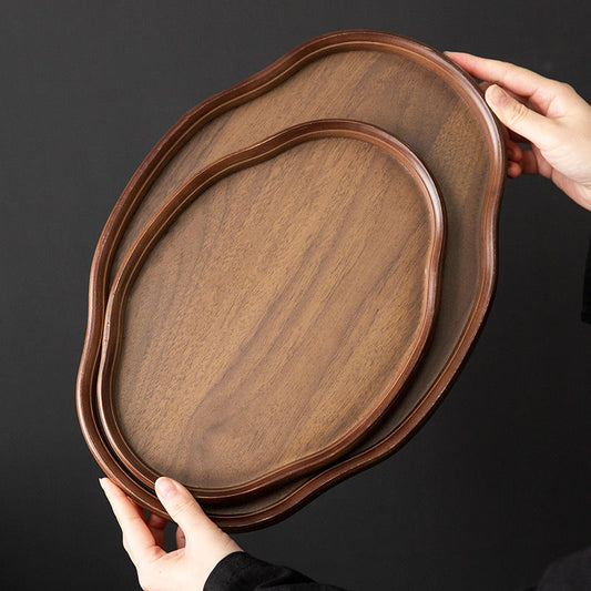 Bamboo Cloud-Shaped Ruyi-Style Multi-Functional Dinner And Tea Tray