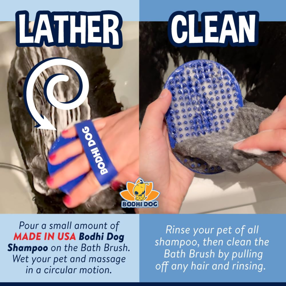 Dog Shampoo Brush Pet Grooming Bath Supplies For Dogs And Cats Bath Brush For Long Short Hair