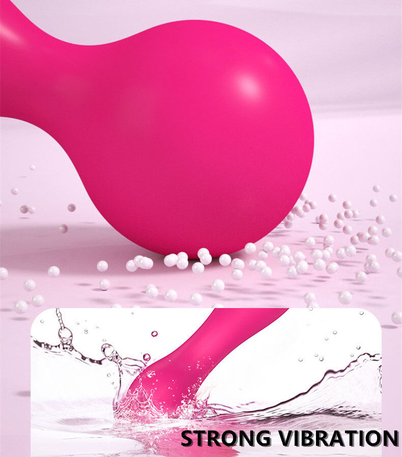 Multi-Speeds-Silicone-Double-Head-Full-Body-Massager-Vibrator-Mute Rechargeable