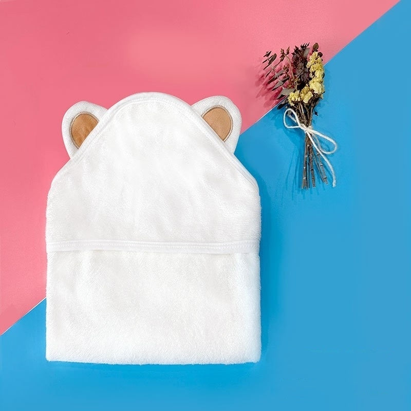 Class A Bamboo Fiber Swaddle With Hood Childrens Bath Towel Blanket And Cape All In One
