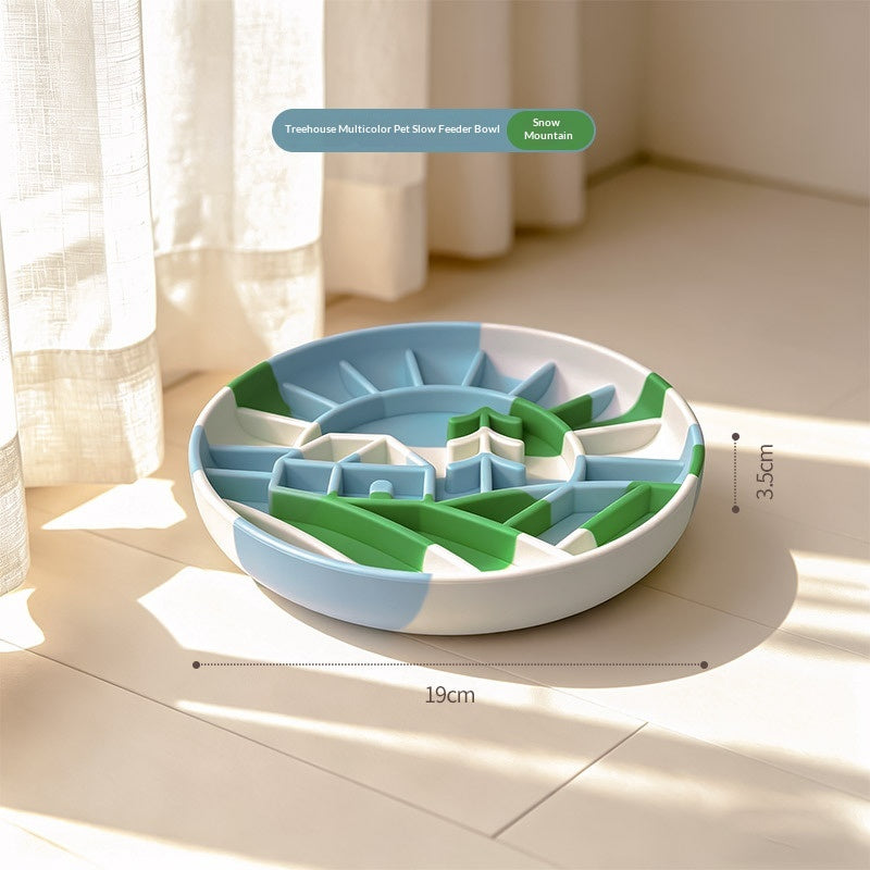 Silicone Pet Dog Slow-Feeding Bowl Licking Plate