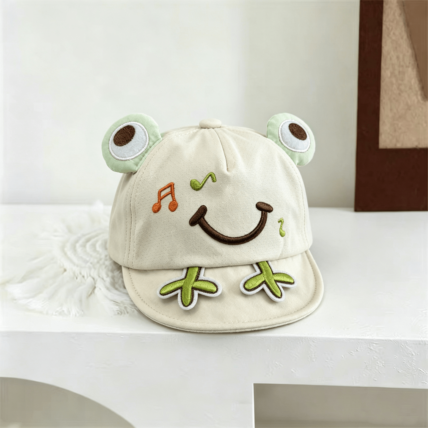 The New Boys And Girls' Musical Frog Soft-top Cute And Playful Baseball Cap Is Suitable For Children Aged 0-3 For Outings.