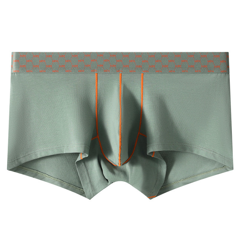 Men's Sports Fitness Low Waist Small Boxer Contrast Color Pants