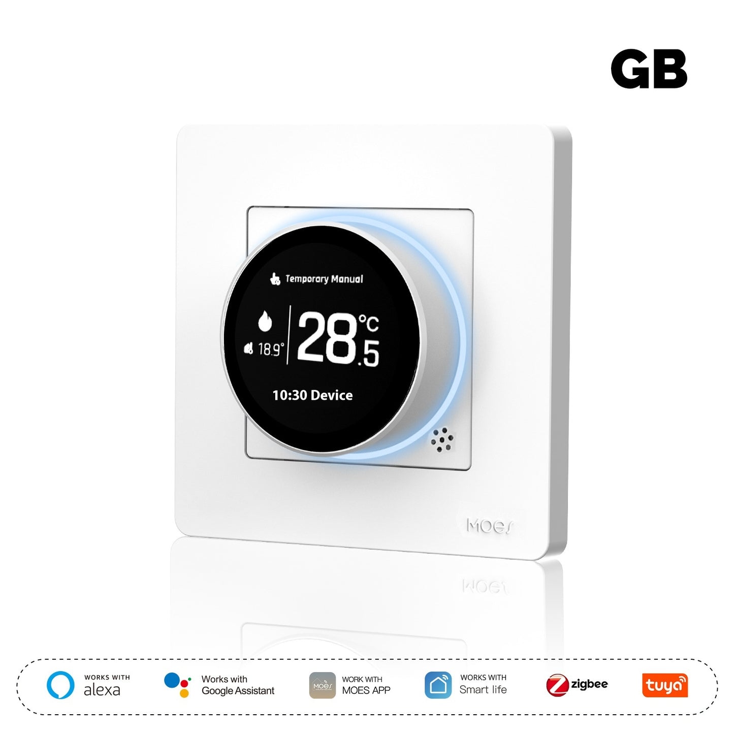 Smart Home Knob Underfloor Heating Temperature Controller Remote Timing Energy Saving