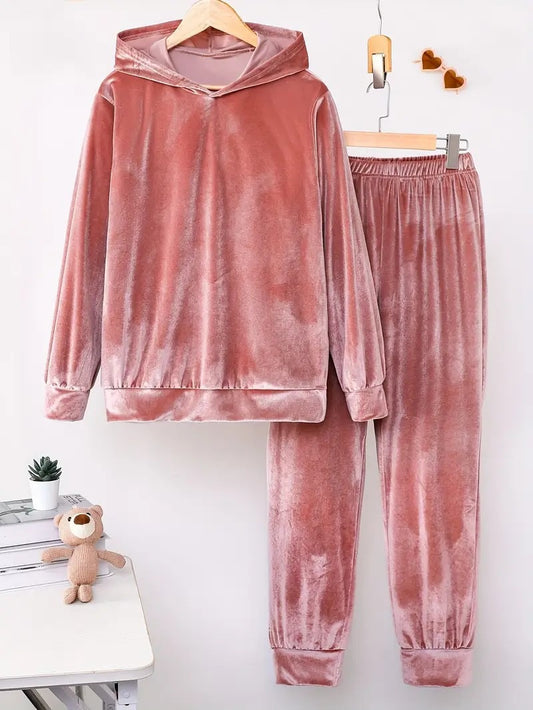 2026 New Arrival Fashion Solid Color Pullover Women's Matching Set