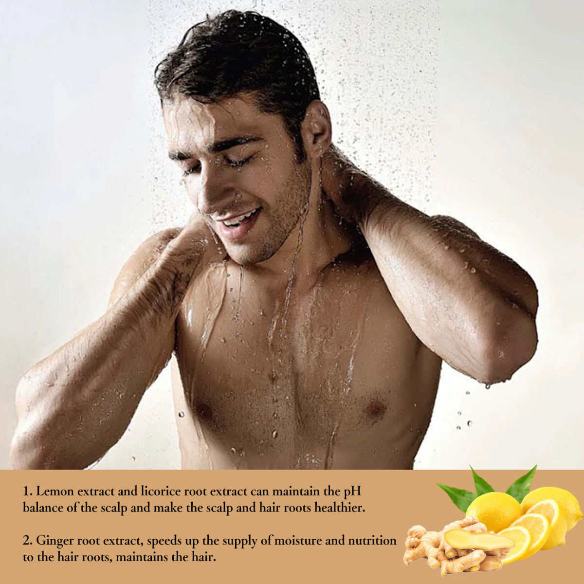 Mens Cleansing Massage Nourishing Shampoo