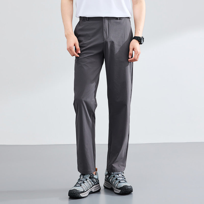 Summer Ice Silk Cooling High-Elastic Mens Casual Pants