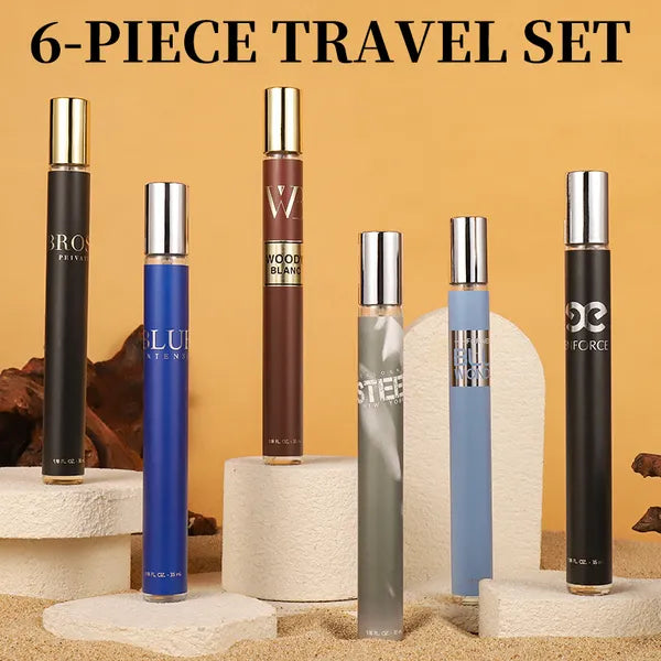 6pcs Set, 1.18fl.oz 35ml Each Bottle, Men's Eau De Toilette Spray, Long-Lasting Perfume, 6 Different Scent, Perfect For Dating, Daily Life, Parties, Gift Giving