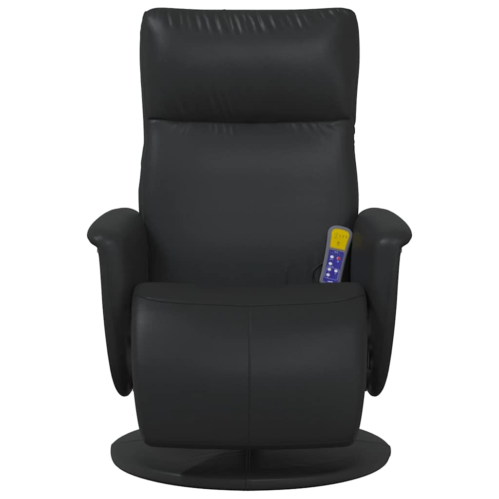 Massage Chair with Footrest Faux Leather