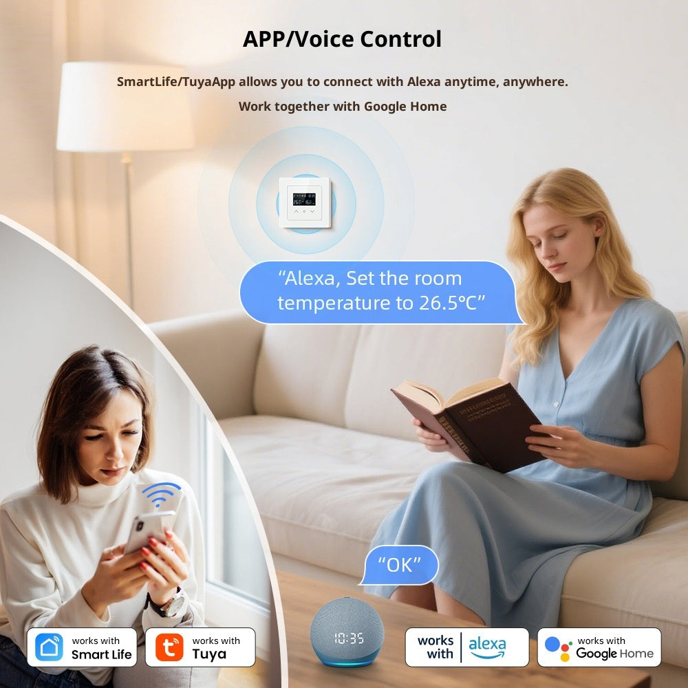 WiFi Graffiti Electric Floor Heating Smart Thermostat