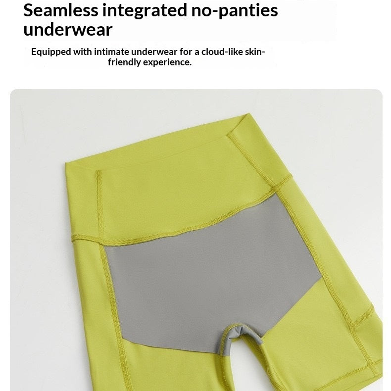 High-waisted Butt-lifting Workout Shorts For Outdoor Training