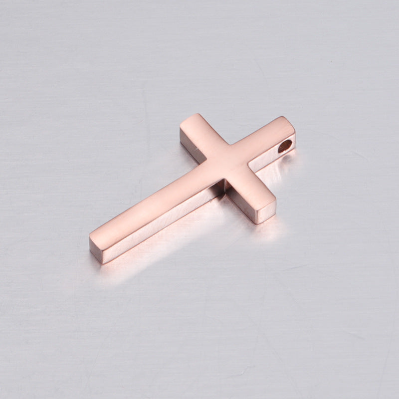 Mirror Stainless Steel Cross Ornament Accessories