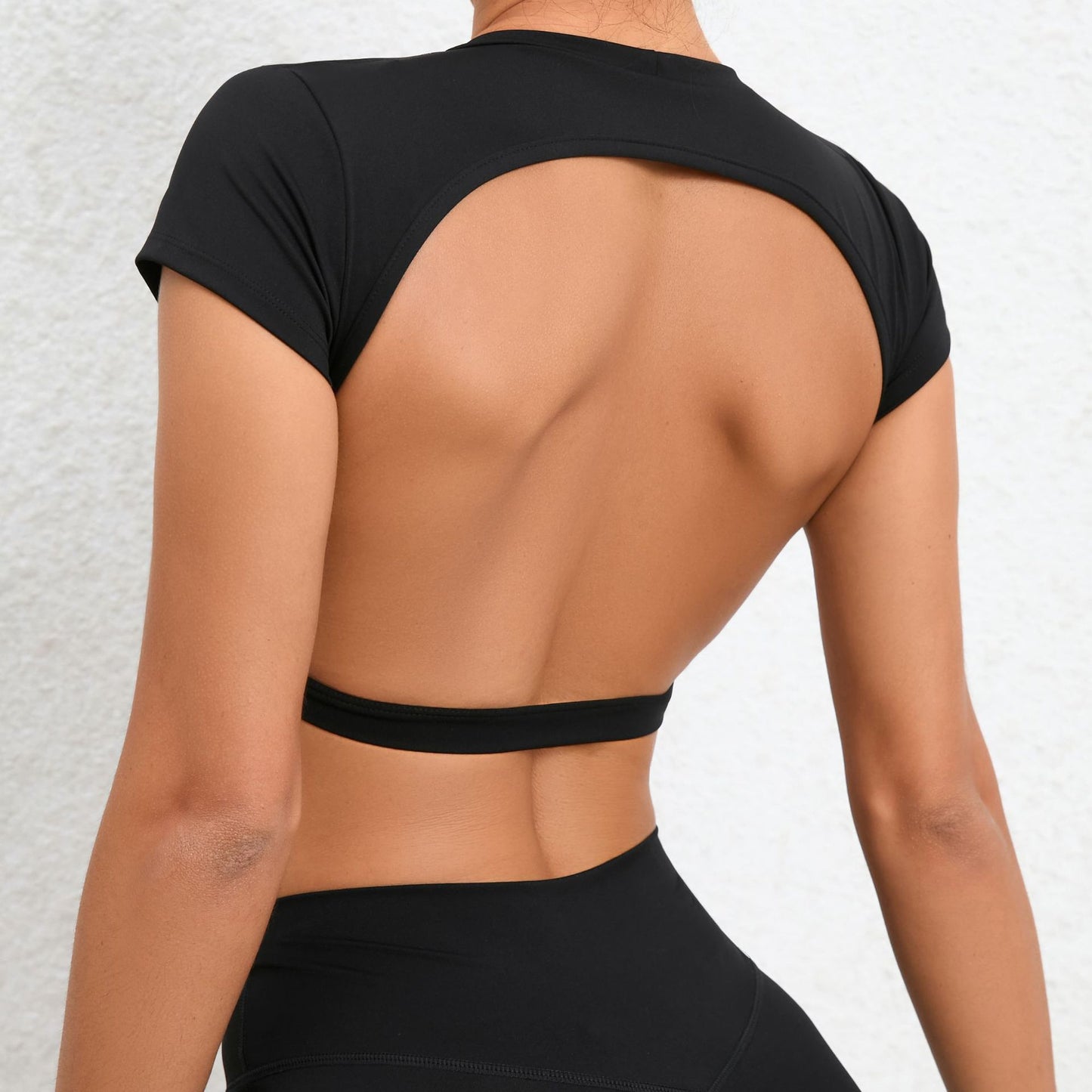 European And American Cross-Border Nude-Feel Fitness Apparel Womens Top