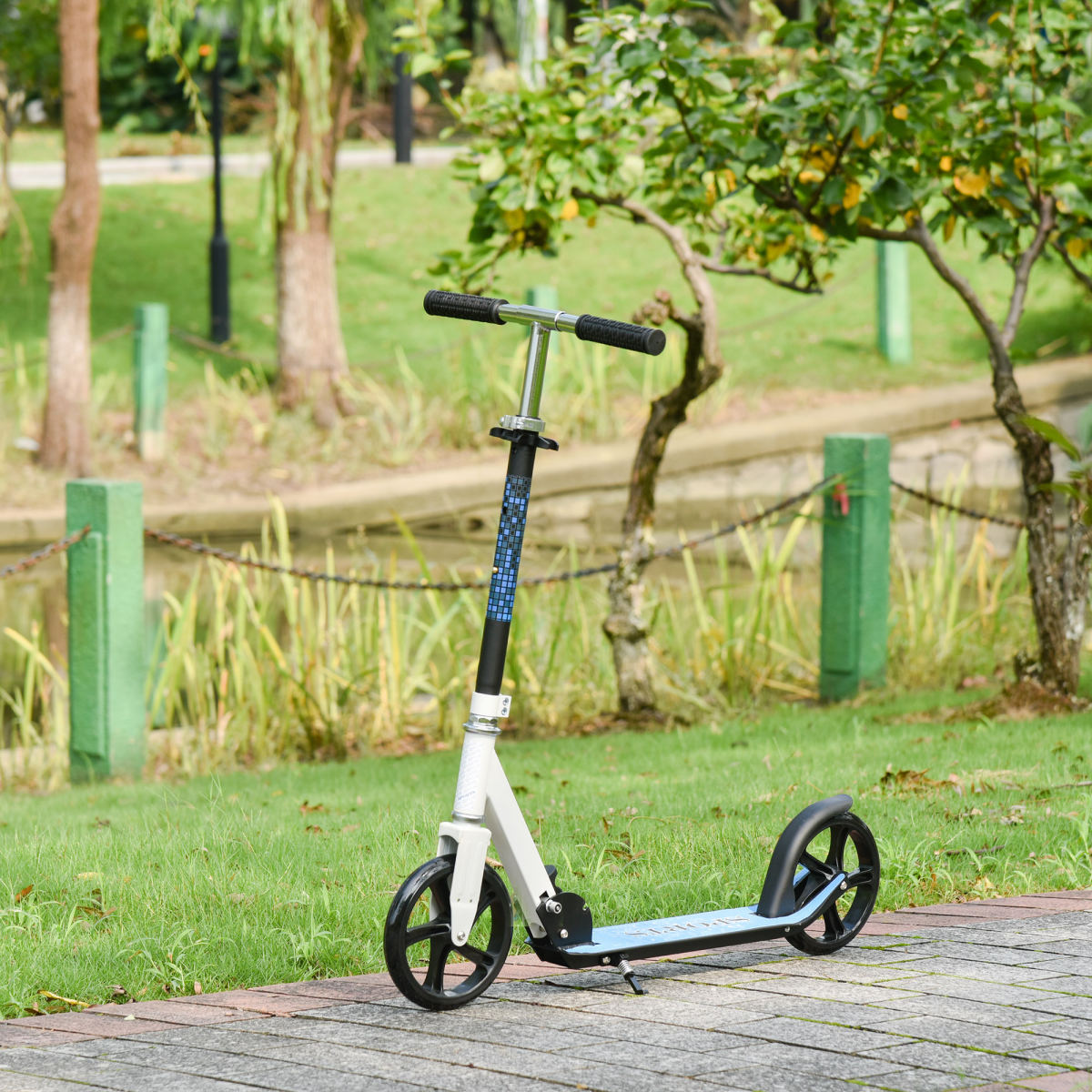 Folding Kids Kick Scooter Ride On Toys-Blue