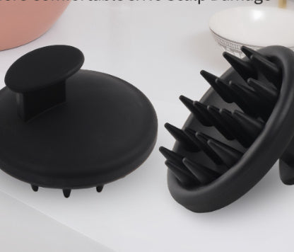 Silicone Round Hair Body Massage Brush For Bathing And Hair Care